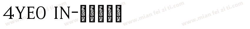 4YEO IN字体转换